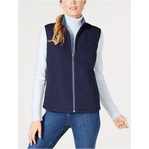 [KAREN SCOTT] Reversible Vest - Navy/Blue